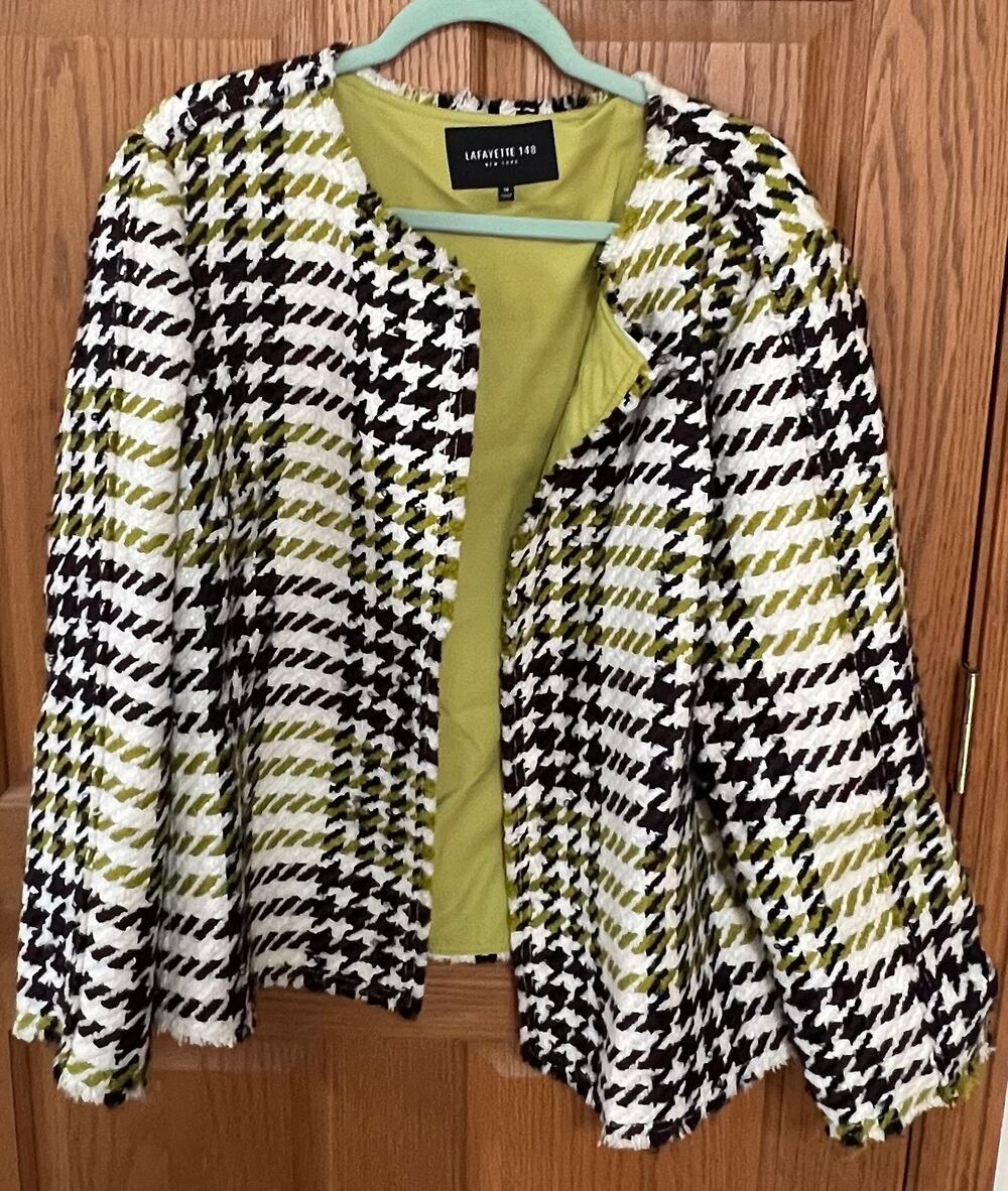 Stunning Lafayette 148 New York women’s jacket in a sophisticated black ...